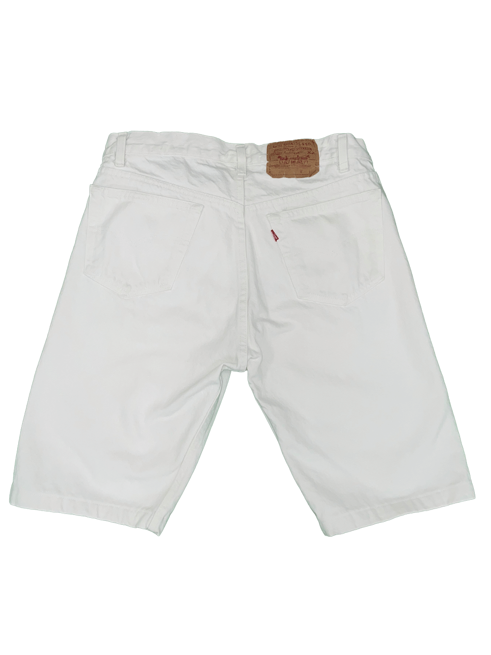 LEVIS 501 WHITE SHORTS