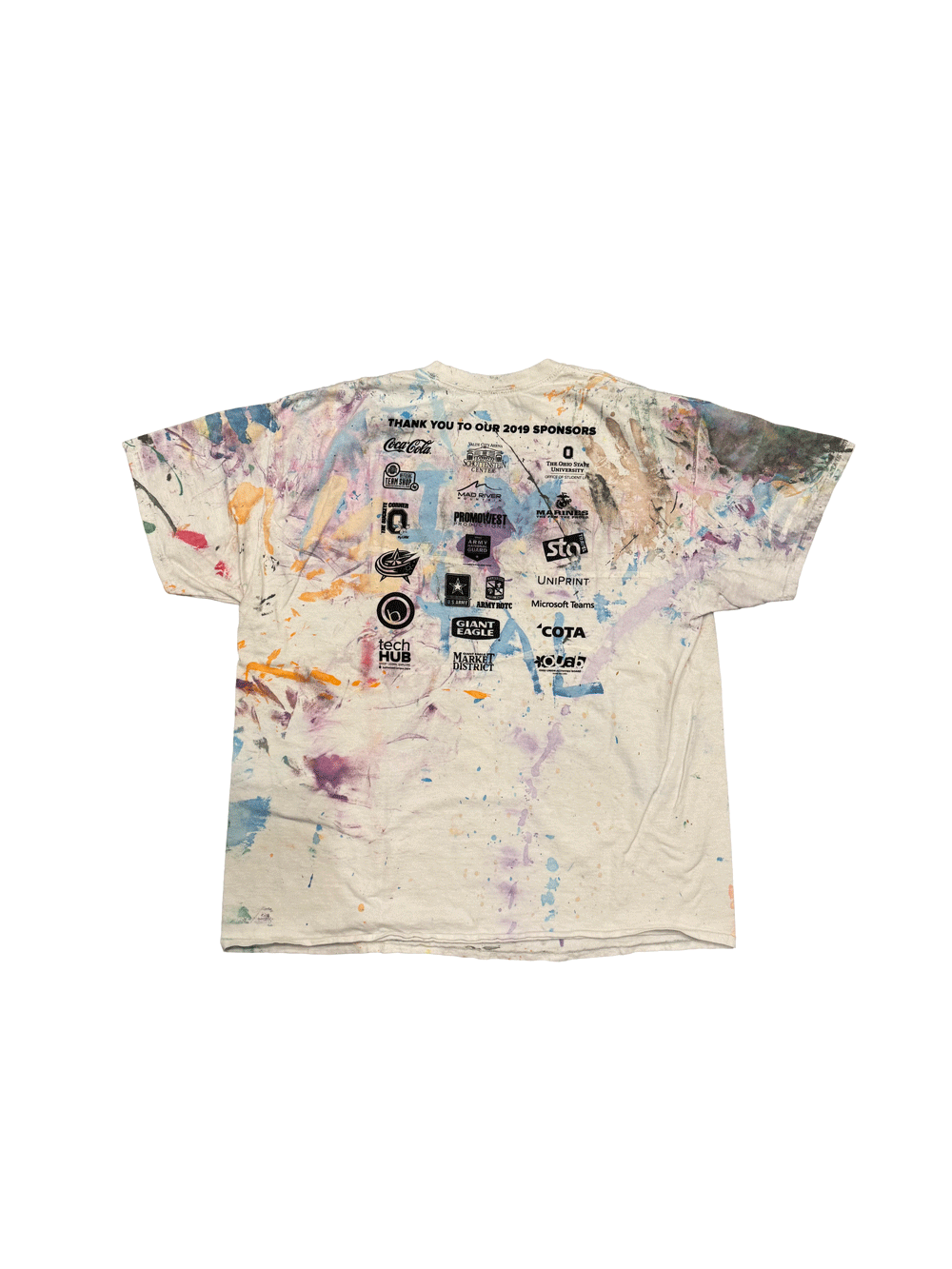 "BUCK-I-FRENZY" Coca-Cola All-Over Paint T-Shirt