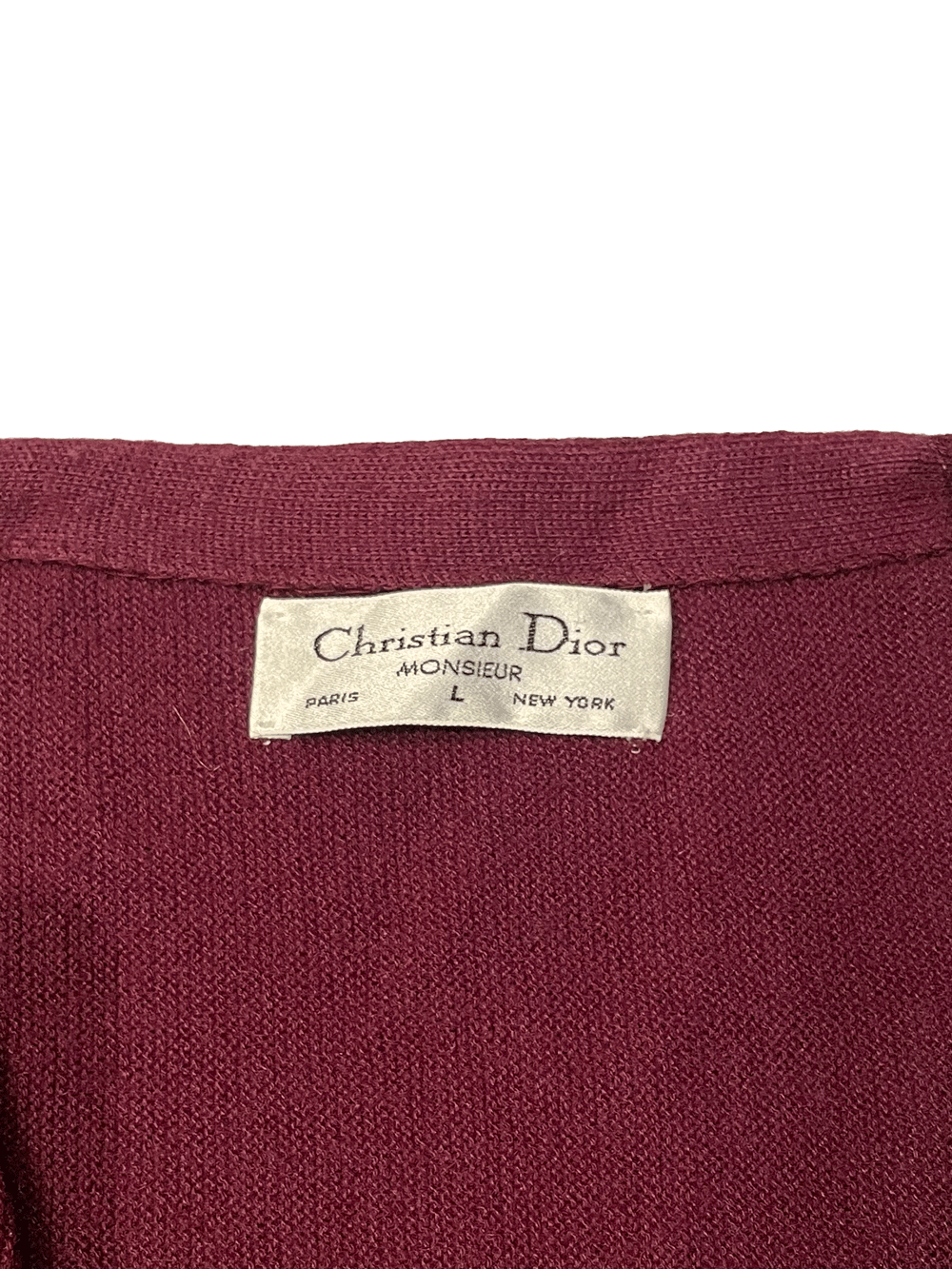 "Christian Dior" Monsieur Knit Button-up Cardigan