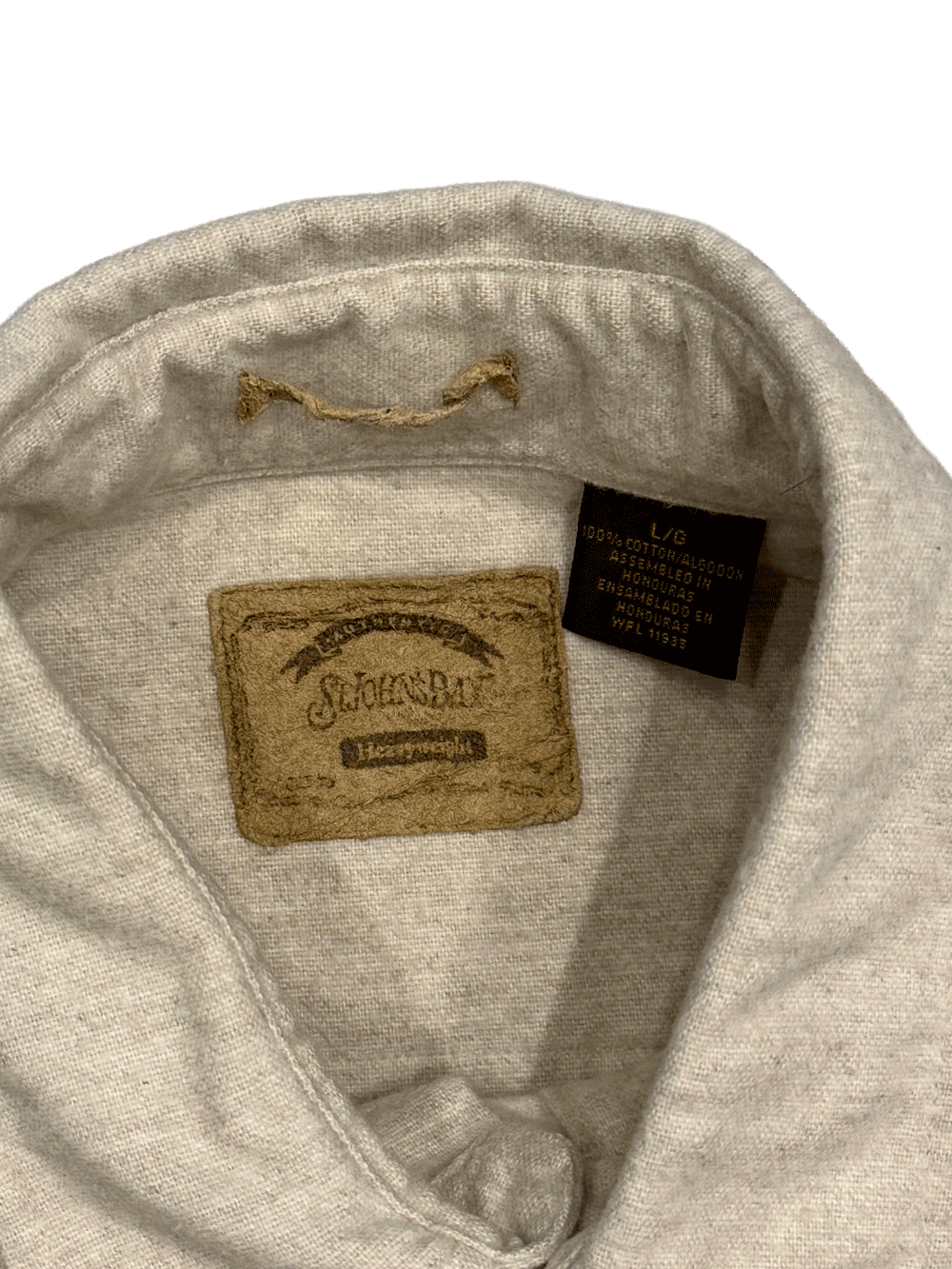 "St. John's Bay" Heavyweight Oatmeal Solid Shirt