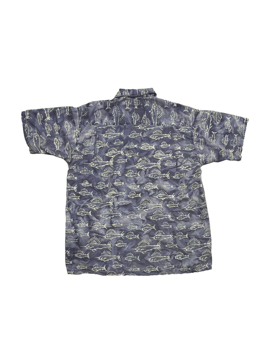 "Columbia" Sailfish Pattern Fish Graphic Shirt
