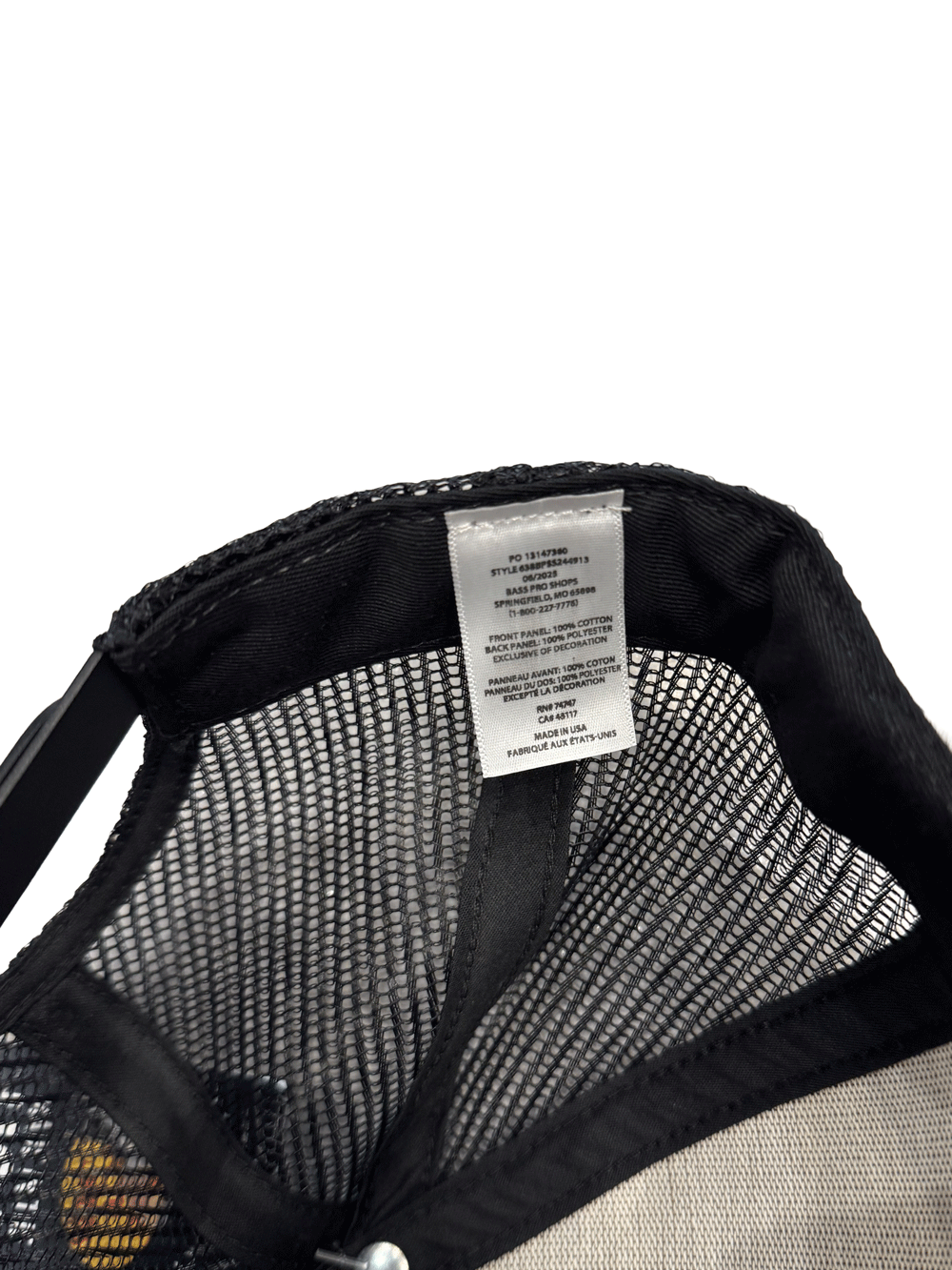 "Bass Pro Shops" Beige & Black Classic Mesh Cap