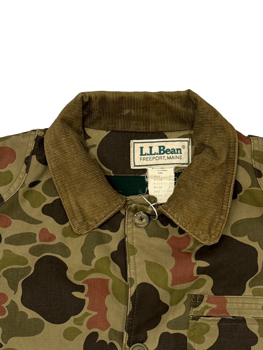 "L.L.Bean" Camo Hunting Jacket