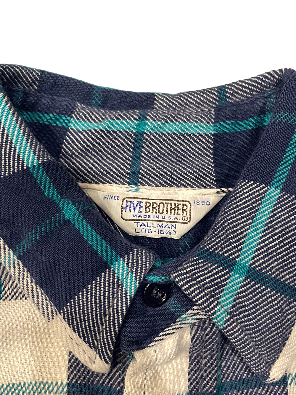 80'S "FIVE BROTHER" Flannel Shirt