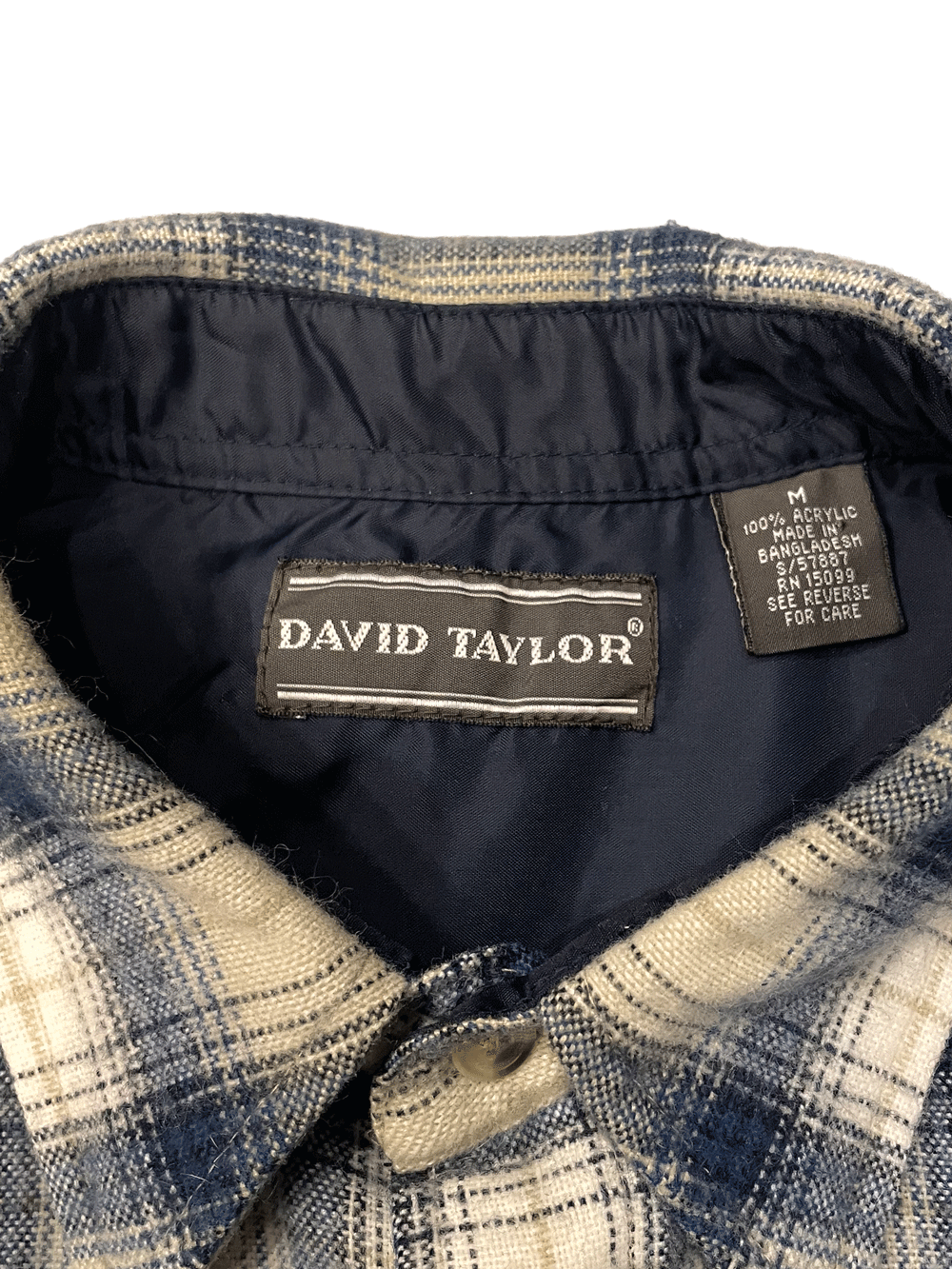 90'S "DAVID TAYLOR" Check Shirt