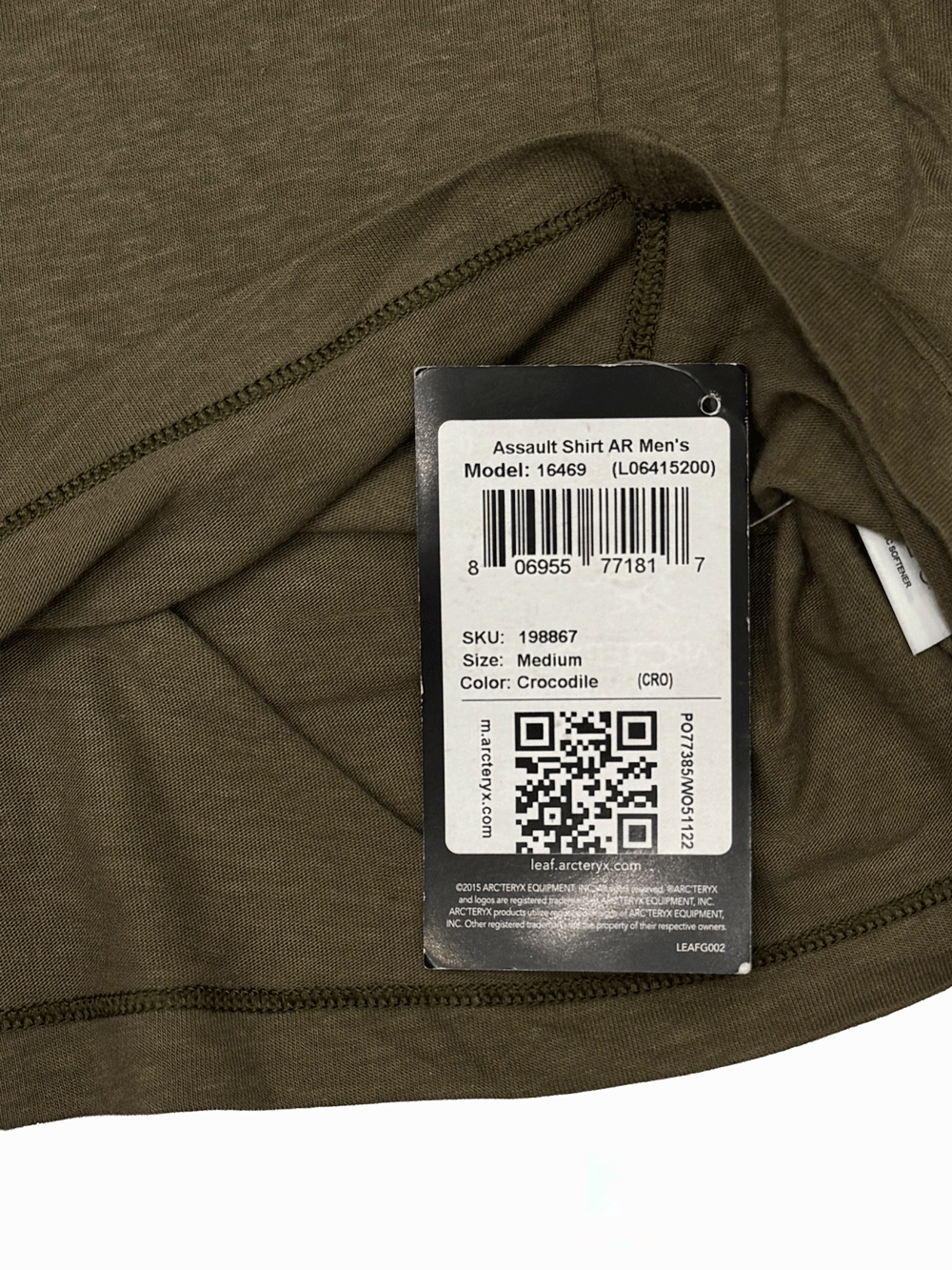 "ARC'TERYX"LEAF"dead stock"Assault Shirt AR Gen 2