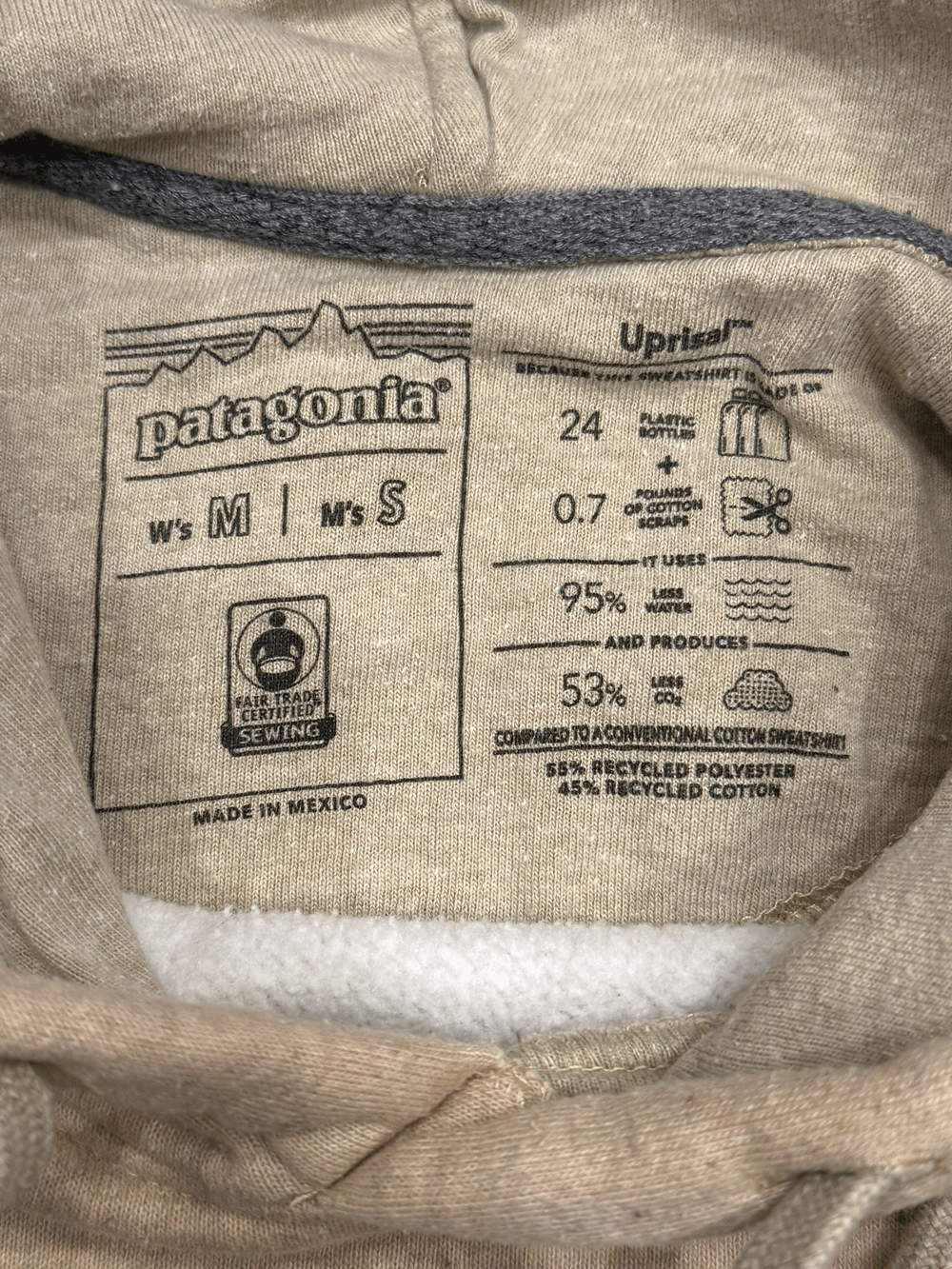 "Patagonia" Ridge Stripe Uprisal hoody