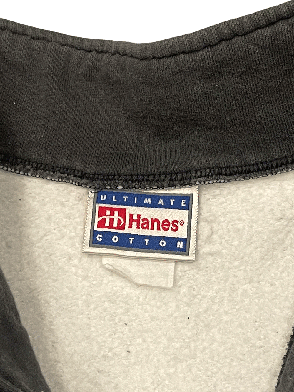 90'S "Hanes" Half Zip Sweat Shirt Pull-over