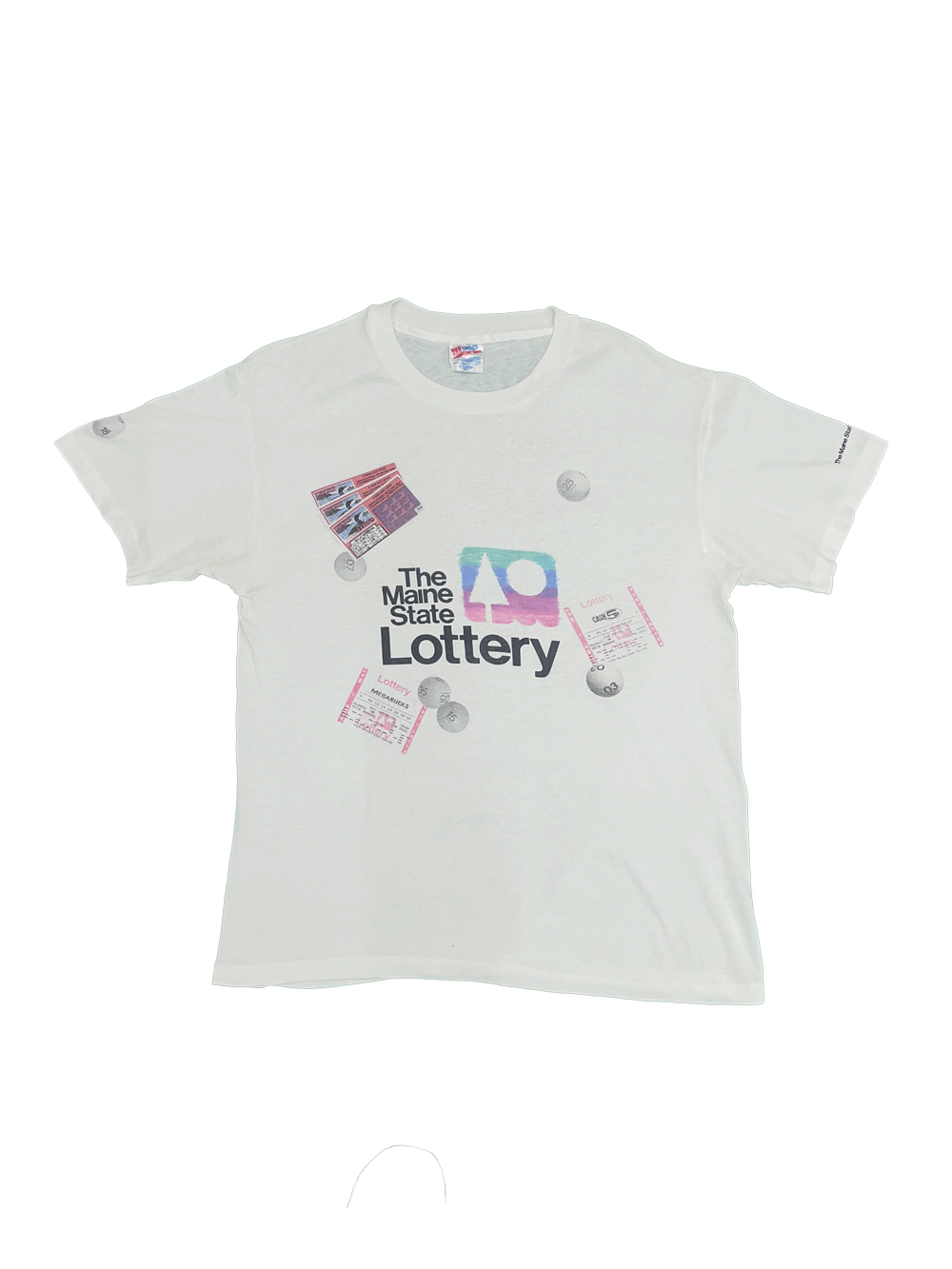 90'S "The Maine State Lottery" T-SHIRT