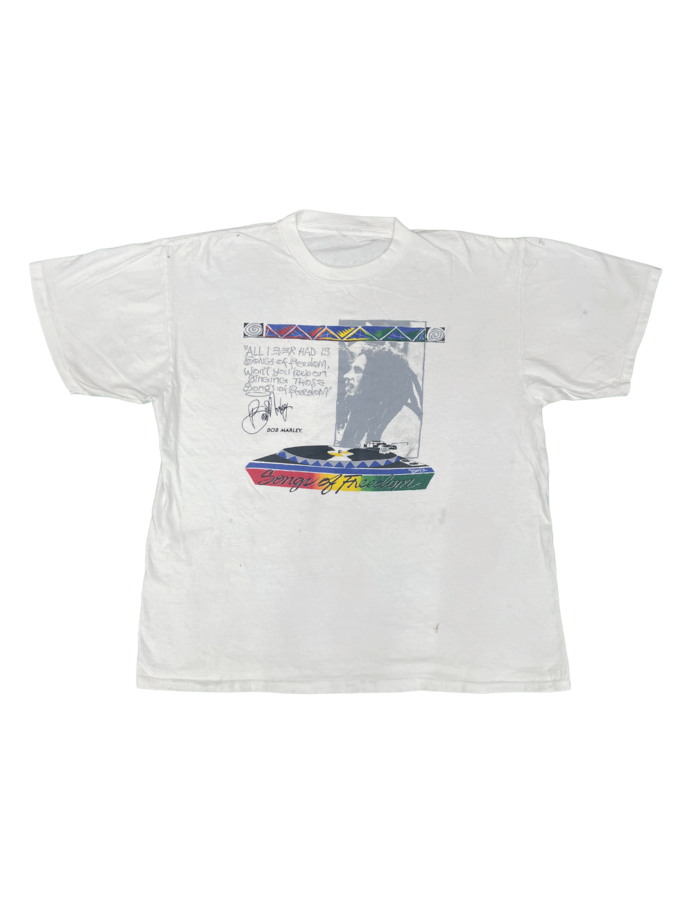 90's Bob Marley"Songs of Freedom" T-SHIRT