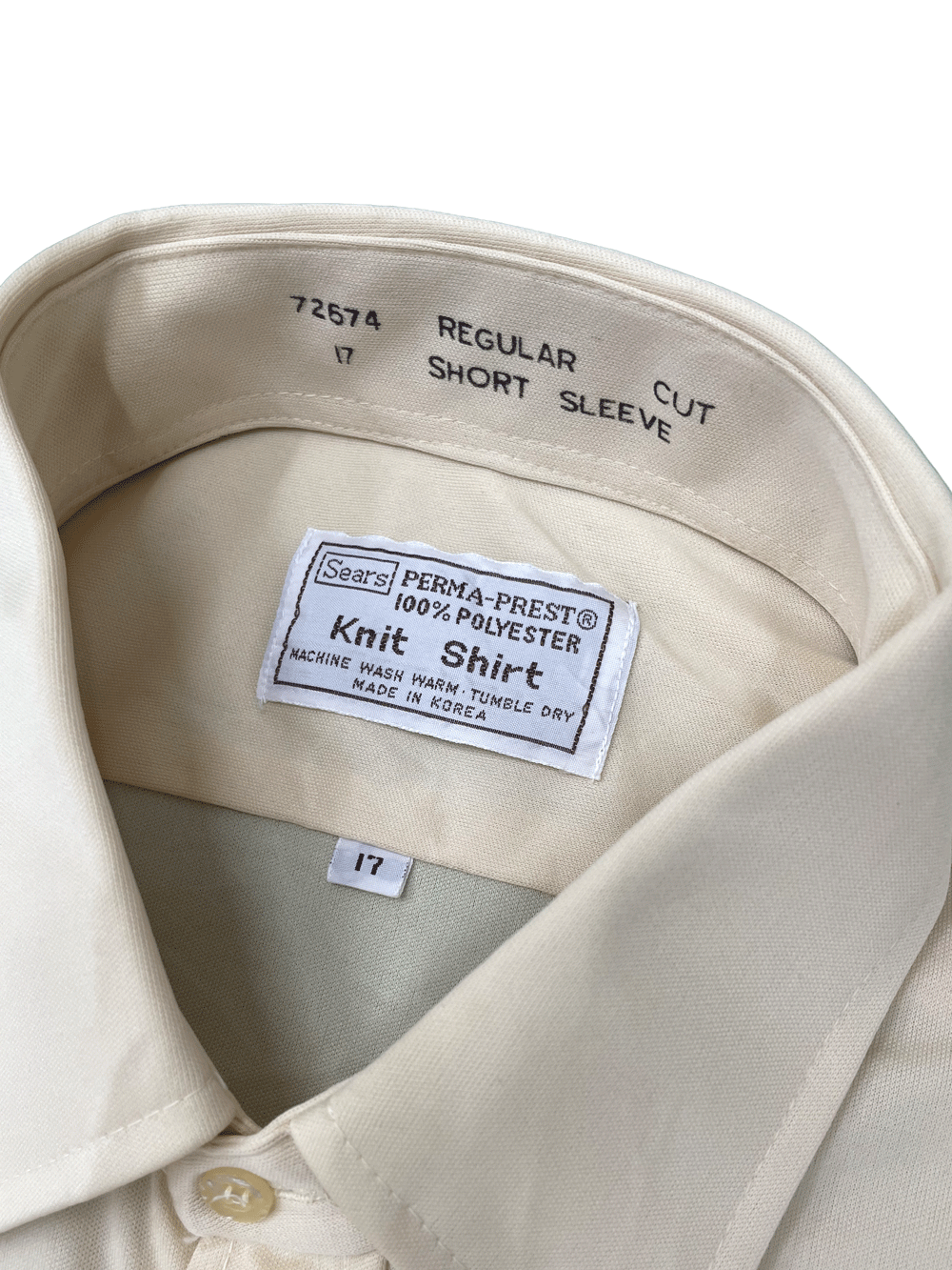 70'S SEARS S/S POLYESTER KNIT SHIRT