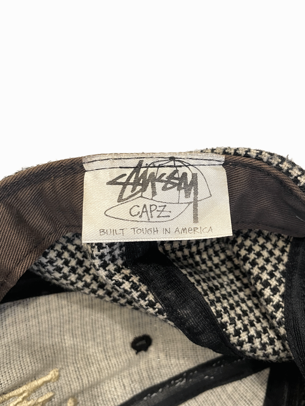 80'S "Stussy" Check Cap