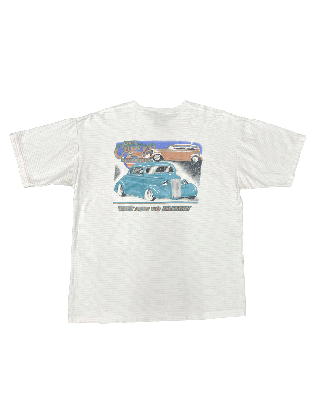 "OLD CHEVYS NEVER DIE" VANS MADE IN USA T-SHIRT