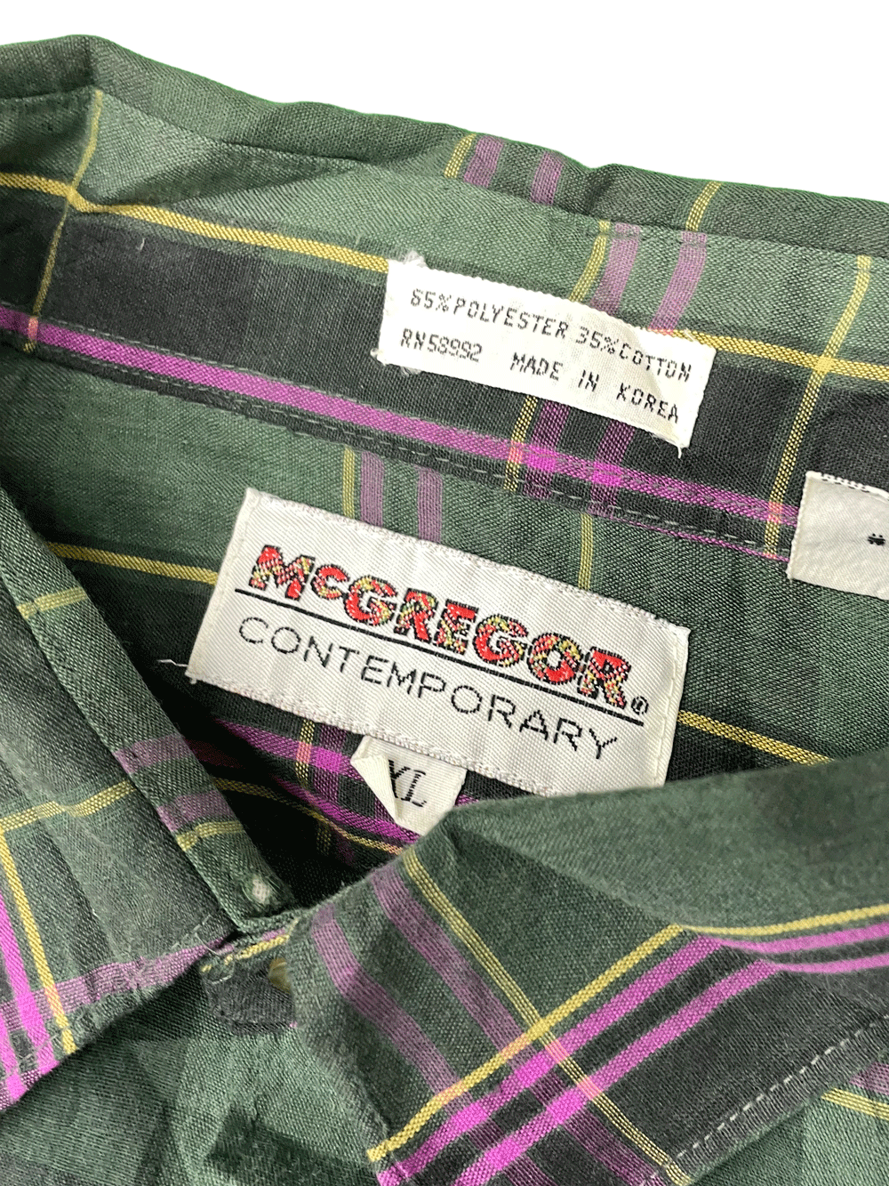 80'S McGREGOR CHECK SHIRT