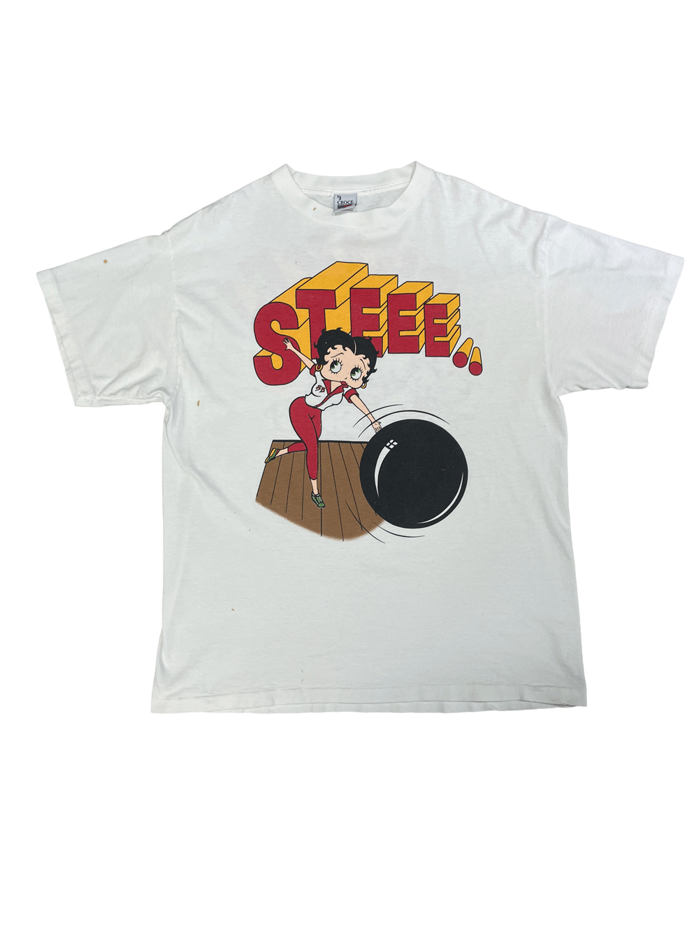 90'S BETTY BOOP "STRIKE!"T-SHIRT