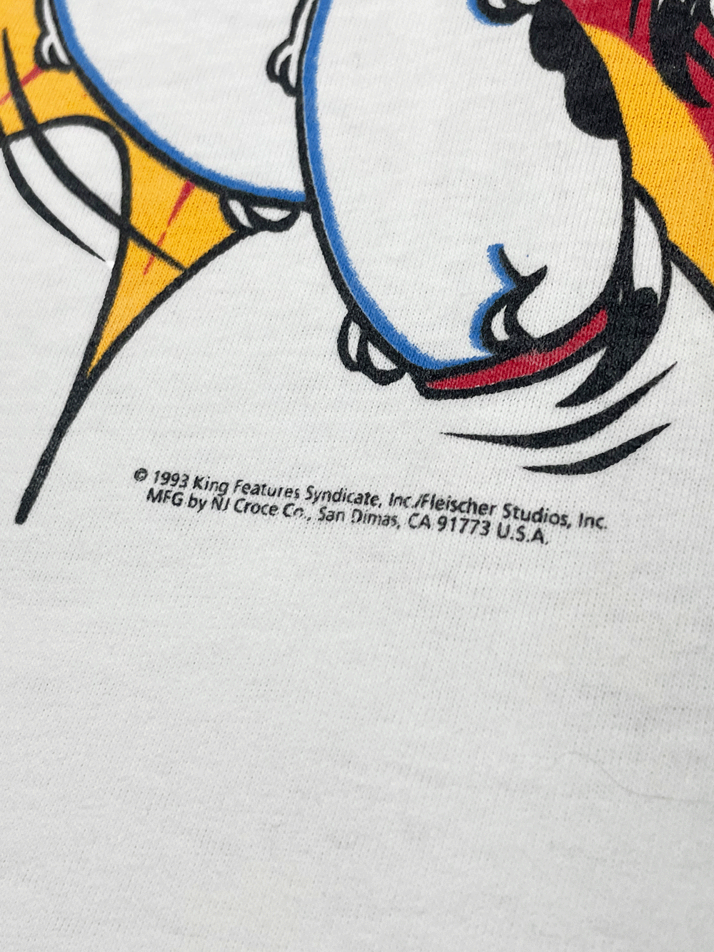 90'S BETTY BOOP "STRIKE!"T-SHIRT