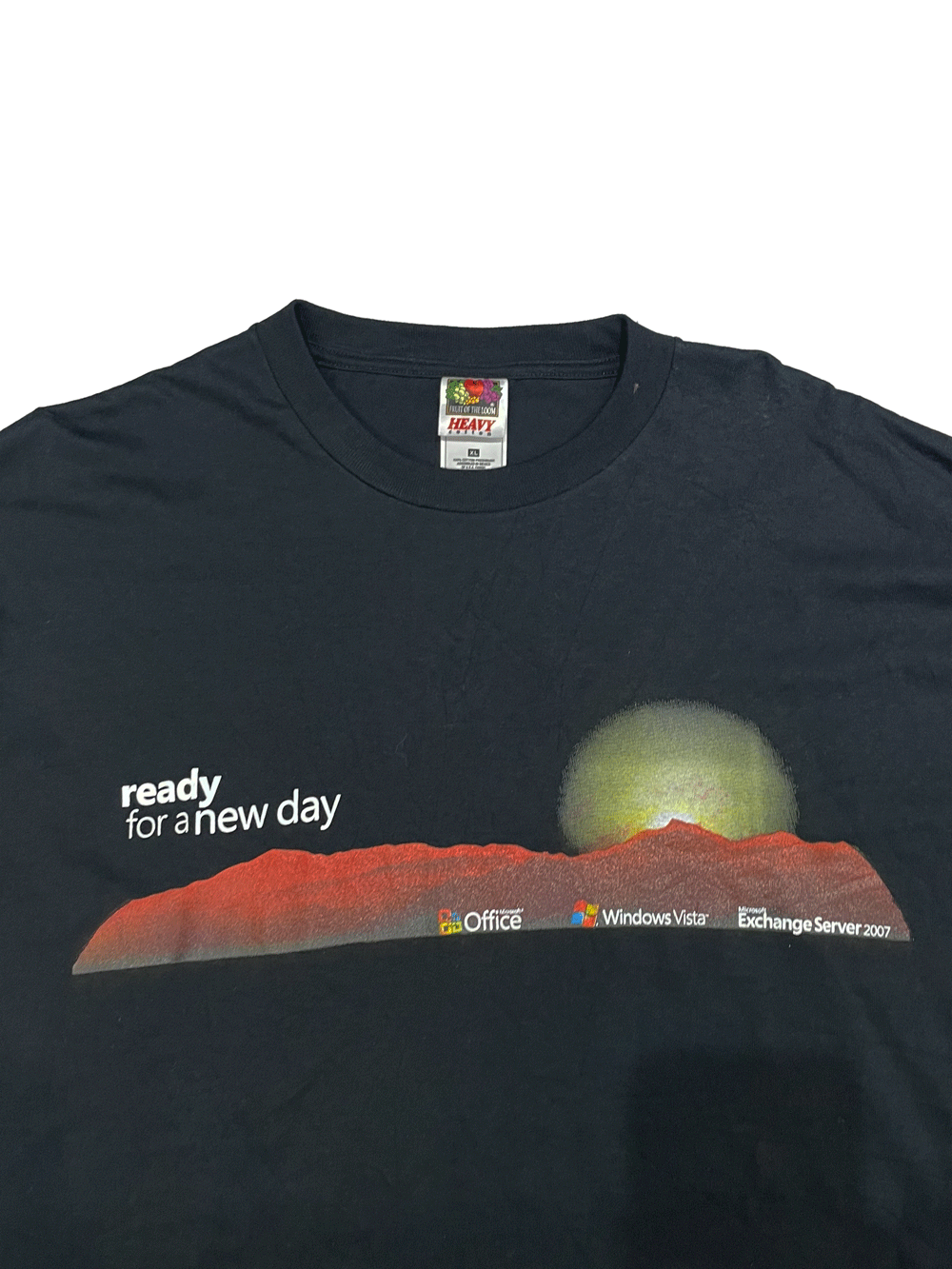 00'S Microsoft"ready for a new day"T-SHIRT