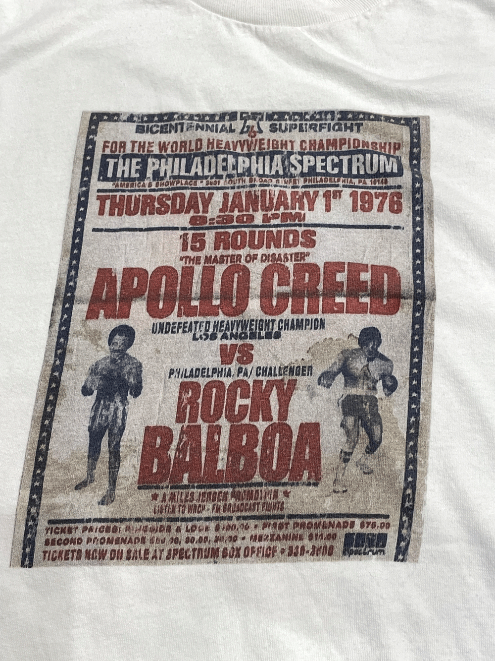 "ROCKY" Apollo vs Balboa Movie Graphic T-shirt