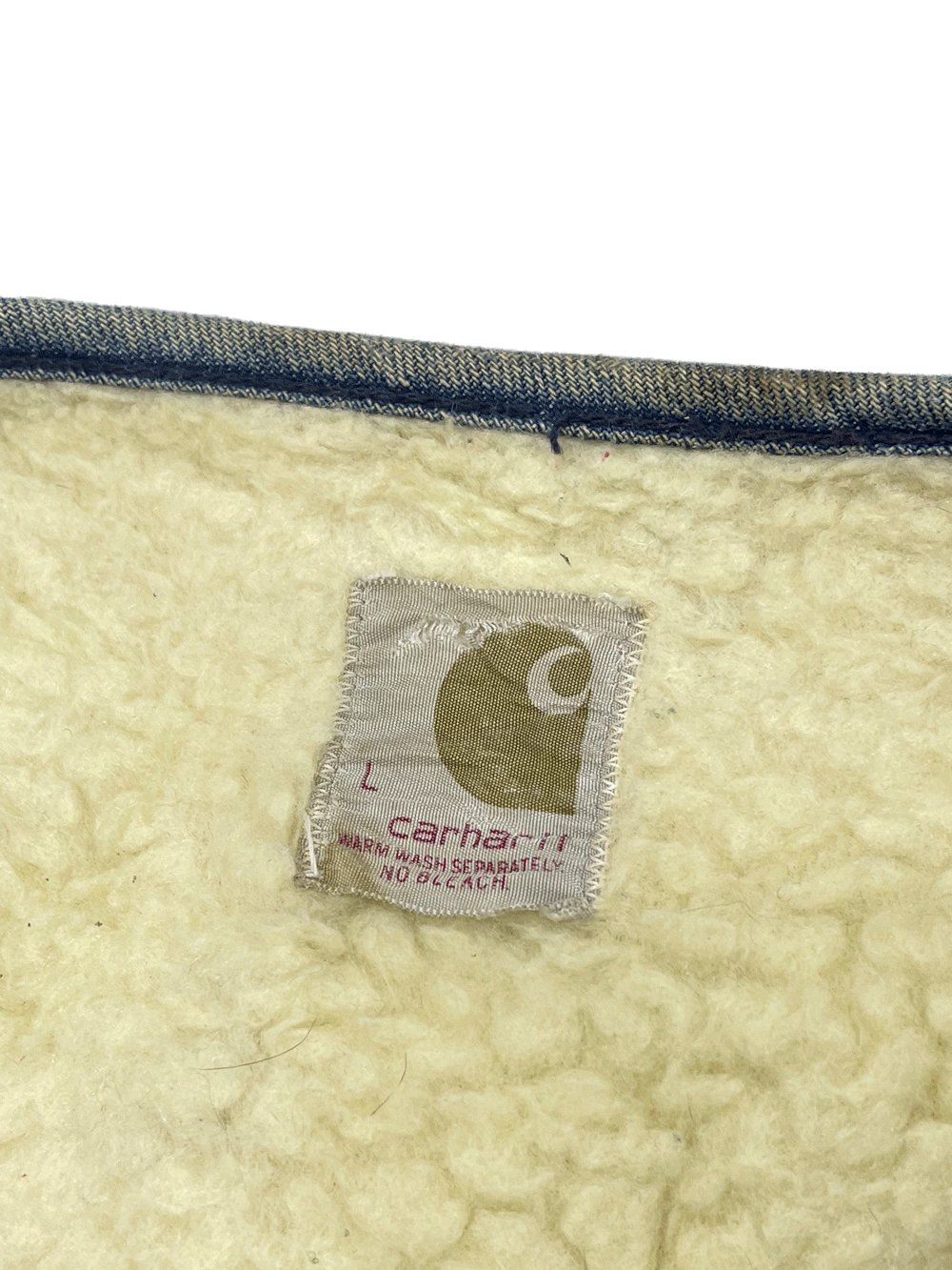 70' USA Carhartt DENIM SHERPA VEST