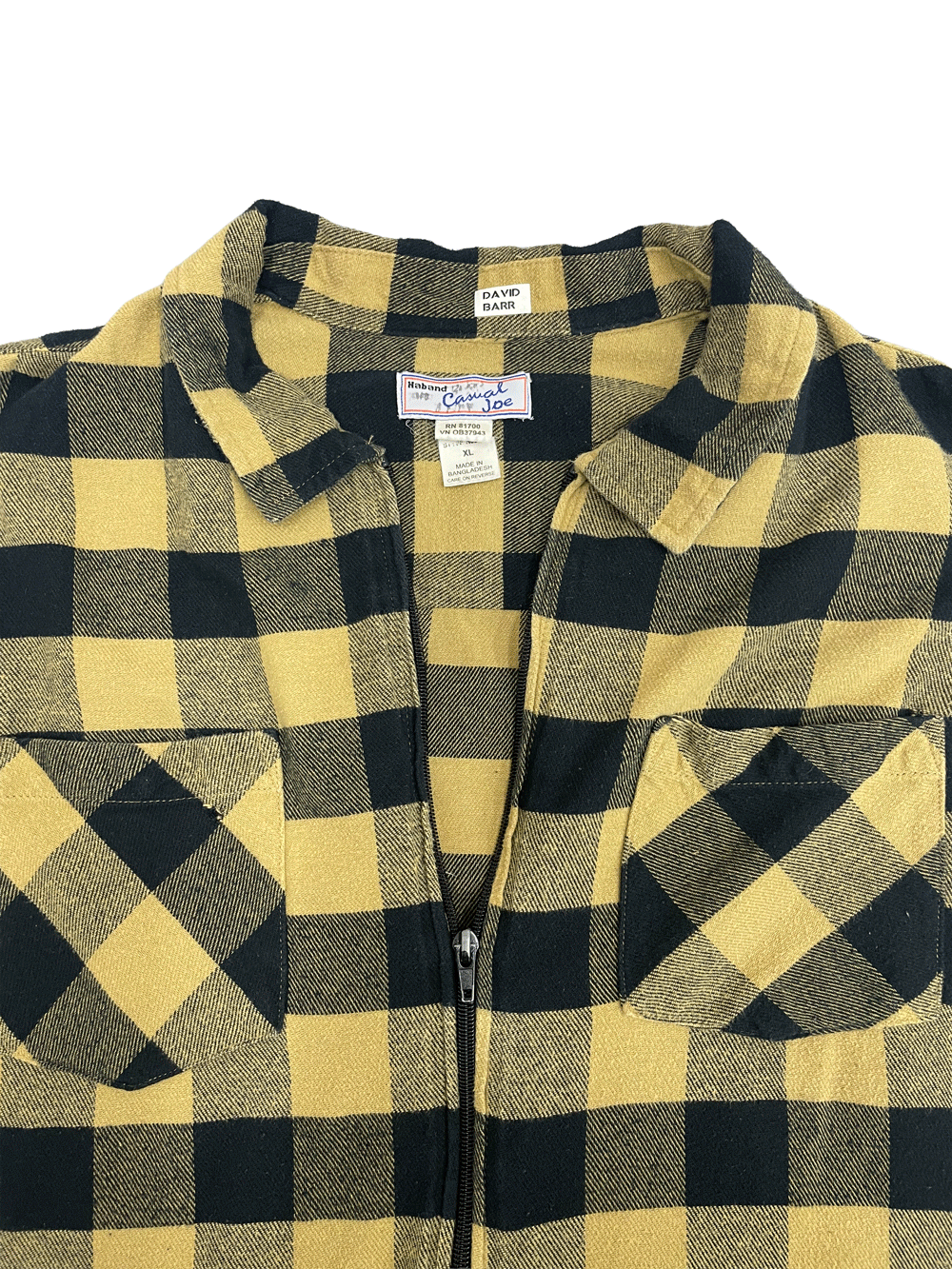 Haband Casual Joe ZIPPER FLANNEL SHIRT