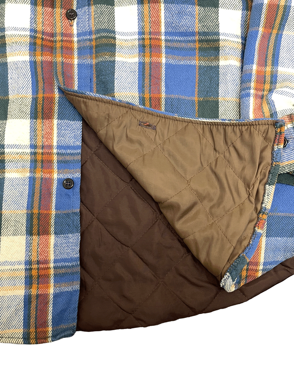 80'S FIVE BROTHER QUILTING CHECK SHIRT