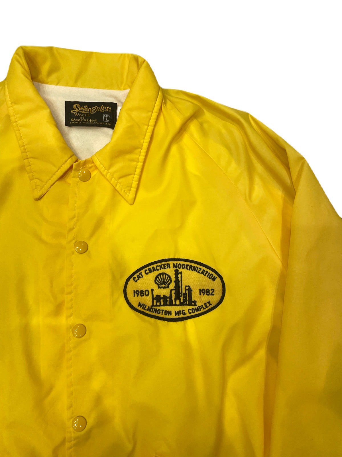 80'S SWING STER SHELL OIL NYLON JACKET