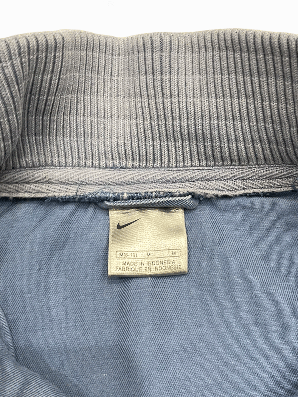 00's "NIKE" Faded Cotton Zip Jacket