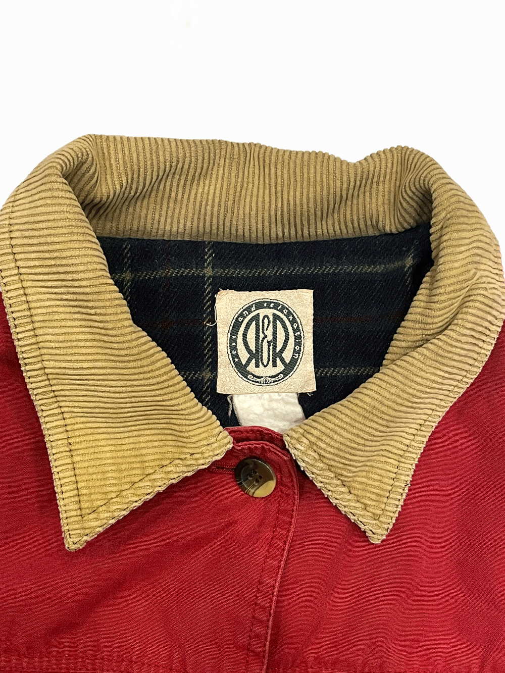 "R&R" Corduroy Collar Canvas Hunting Jacket