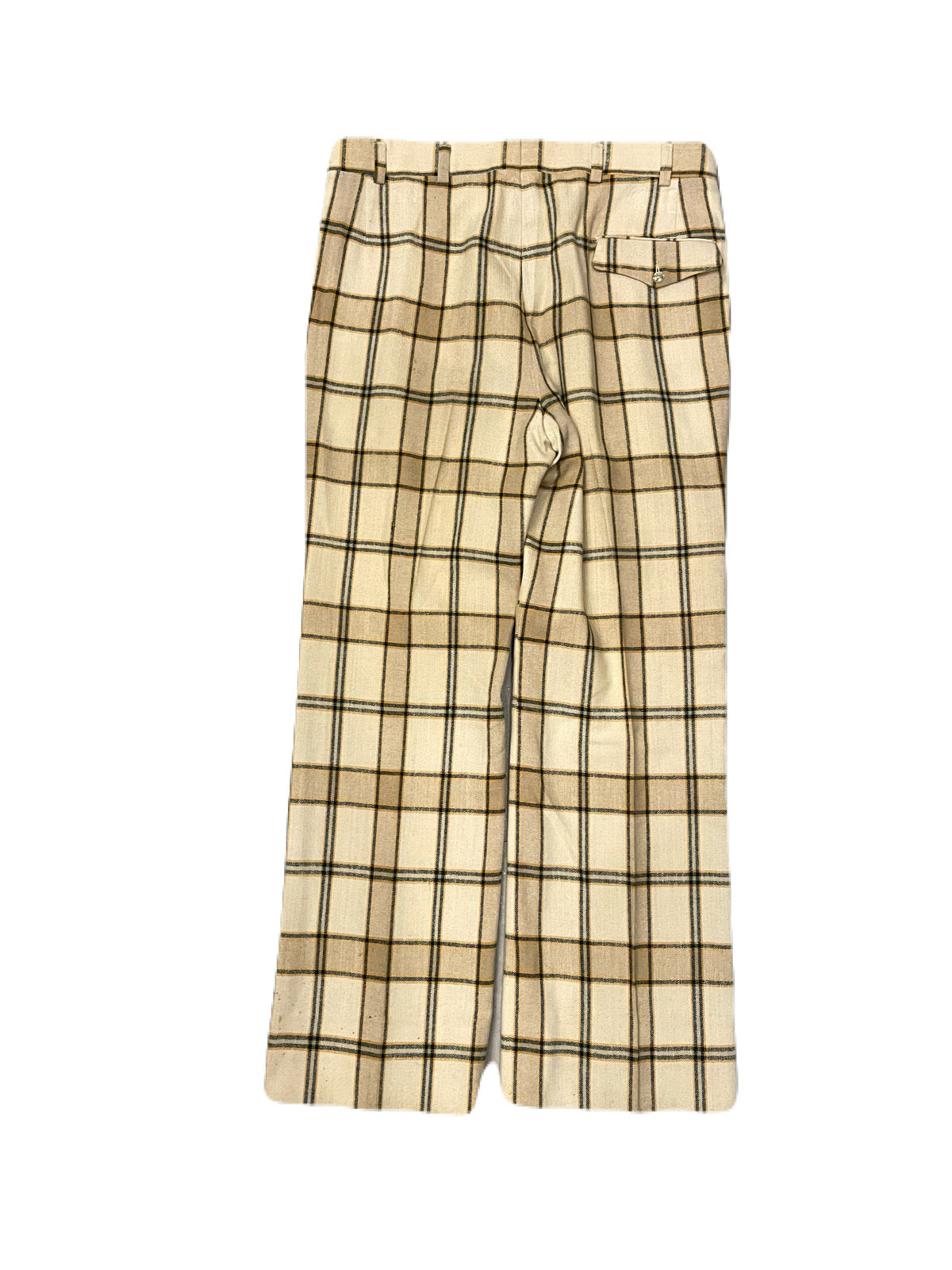 CHECKER FLARED PANTS