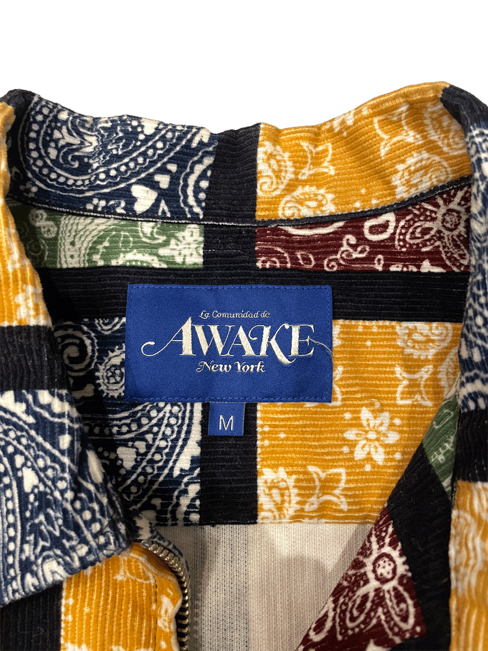 Awake NY Paisley Corduroy ZIP-UP SHIRT JACKET