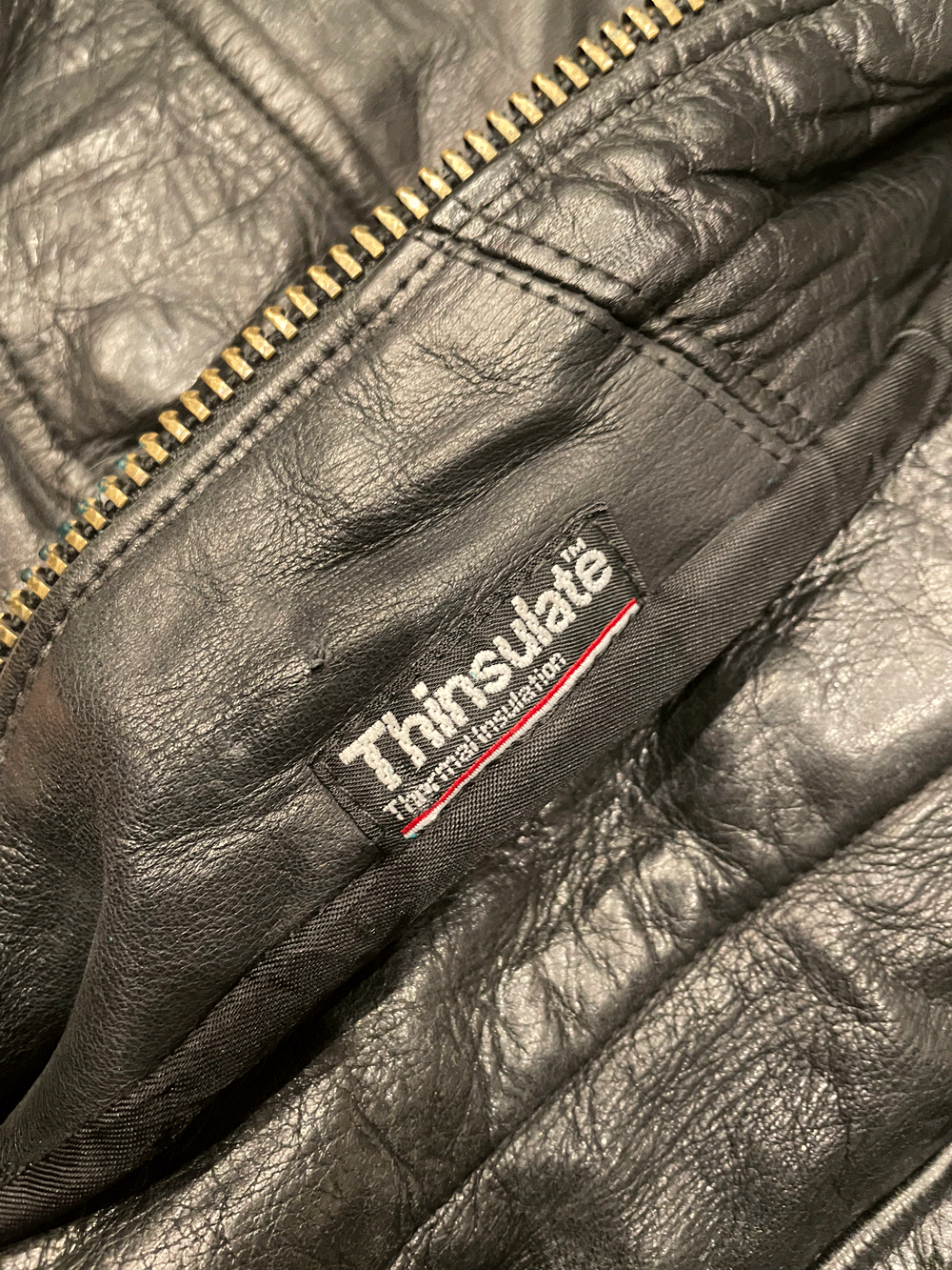 90'S LAND'S END A2 LEATHER JACKET