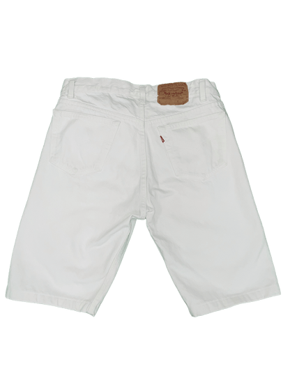 LEVIS 501 WHITE SHORTS