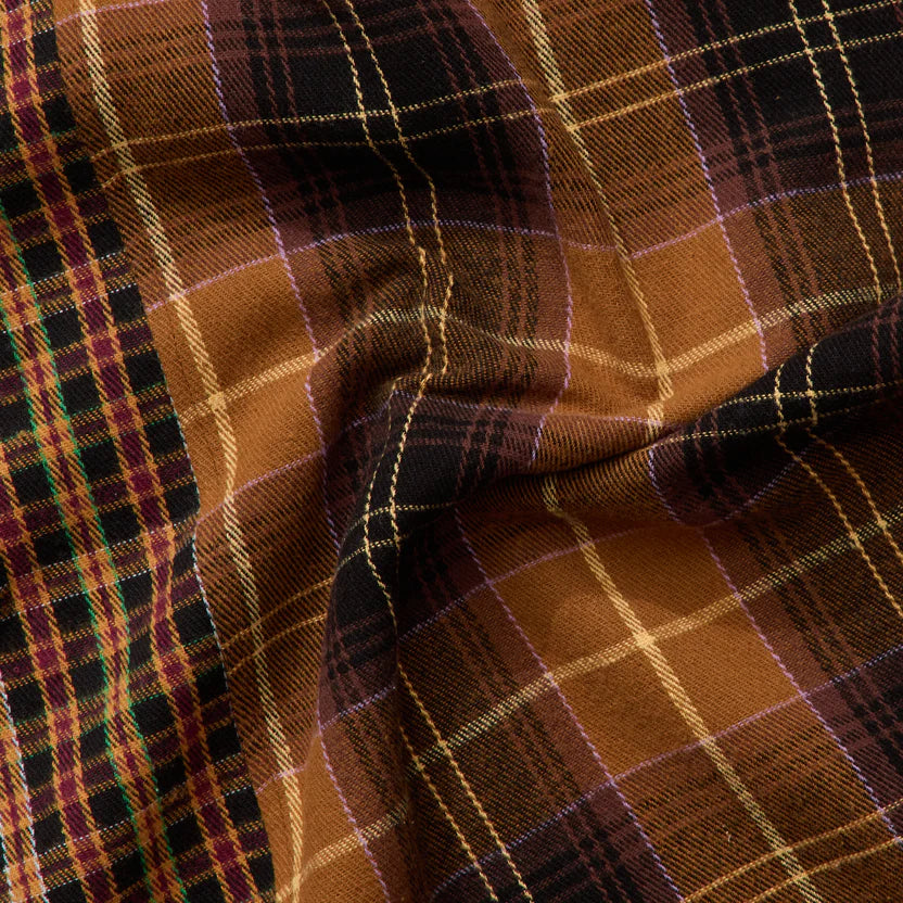 "Andrew Miami" Patchwork Flannel Shirt