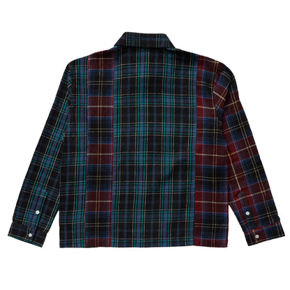 "Andrew Miami" Patchwork Flannel Shirt