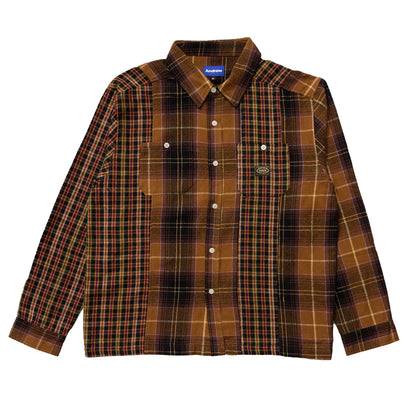 "Andrew Miami" Patchwork Flannel Shirt