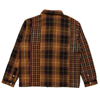 "Andrew Miami" Patchwork Flannel Shirt
