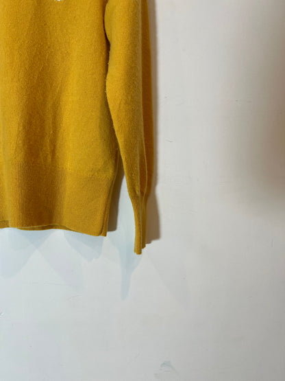 "J.Crew"Cashmere Peace Sign Floral  Sweater