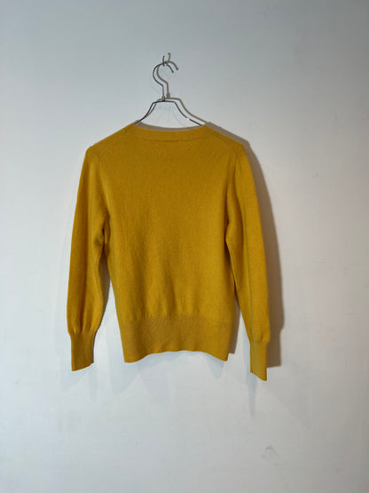 "J.Crew"Cashmere Peace Sign Floral  Sweater