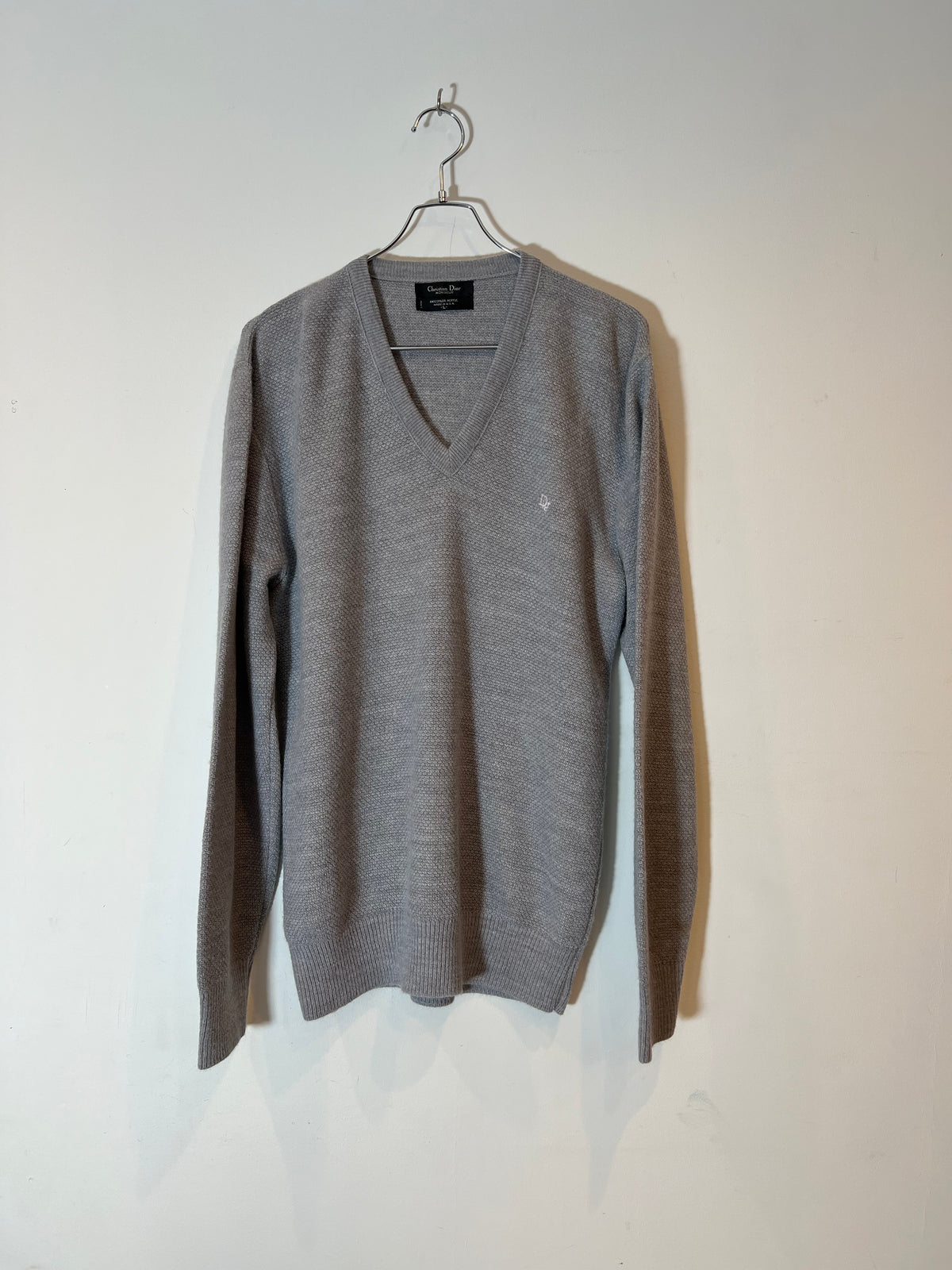 "Christian Dior" Monsieur Acrylic V-Neck Sweater