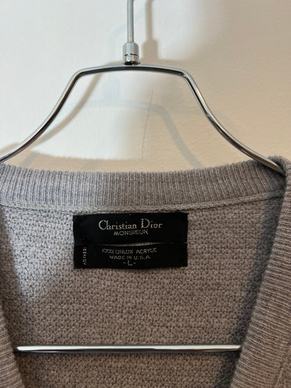 "Christian Dior" Monsieur Acrylic V-Neck Sweater