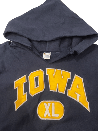 90's "Champion" REVERSE WEAVE IOWA XL