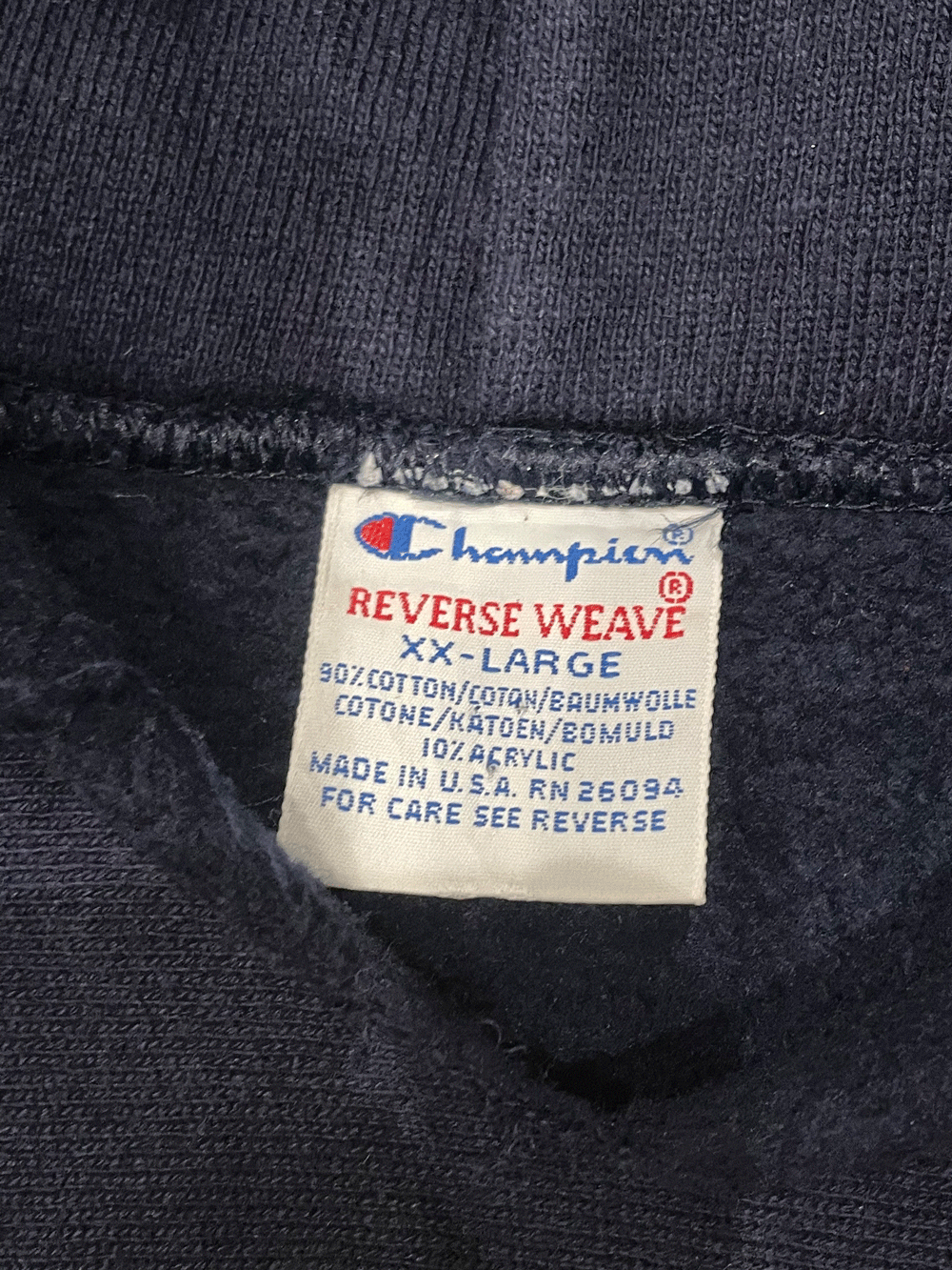 90's "Champion" REVERSE WEAVE IOWA XL