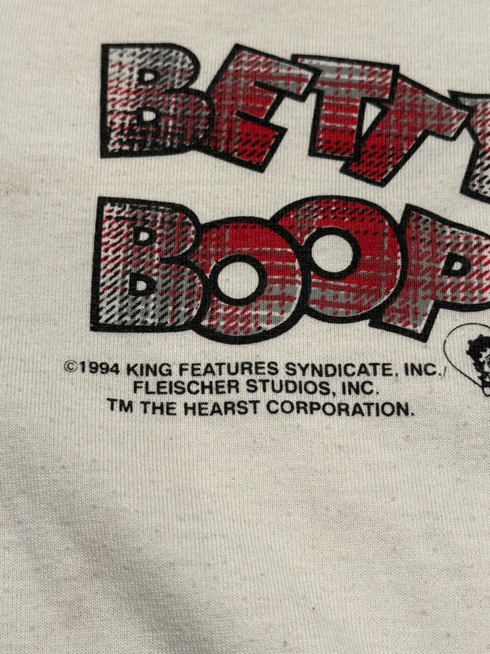 90's "Betty Boop" Baseball T-shirt