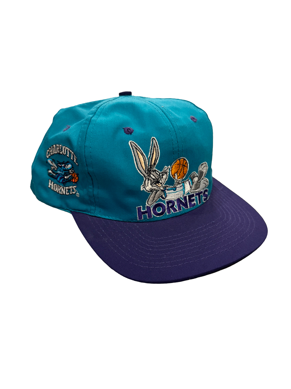 1993 "CHARLOTTE HORNETS" Looney Tunes Bugs Bunny Snapback Cap