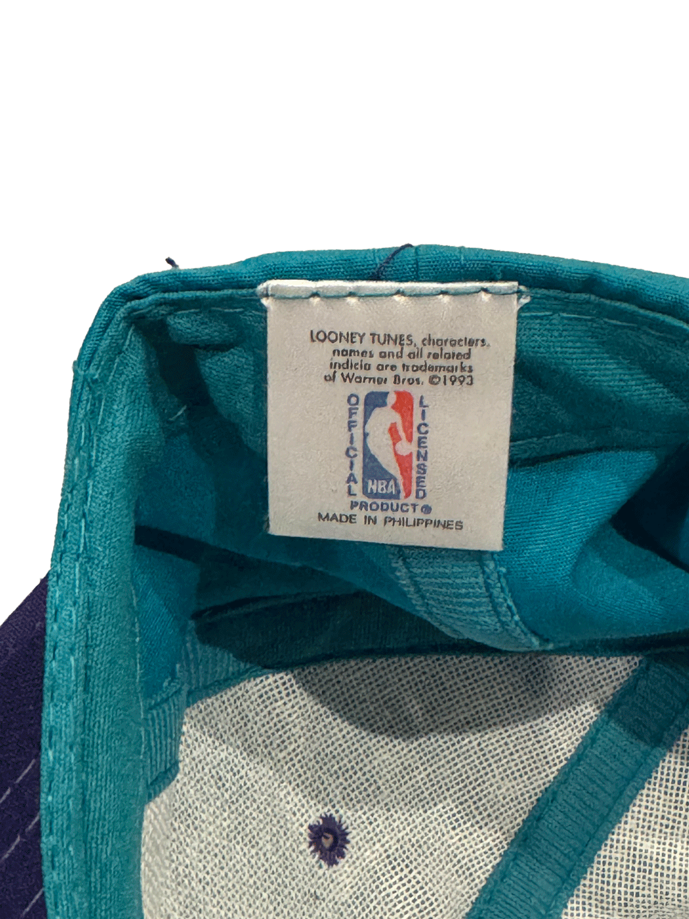1993 "CHARLOTTE HORNETS" Looney Tunes Bugs Bunny Snapback Cap