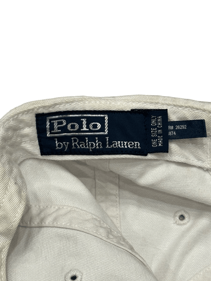 "Polo by Ralph Lauren" Official White Chino Cap
