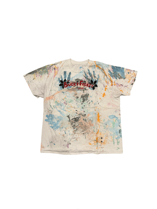 "BUCK-I-FRENZY" Coca-Cola All-Over Paint T-Shirt