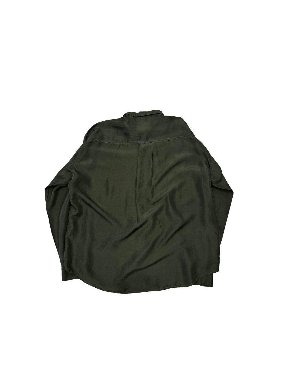 "SPORTSWEAR SYSTEMS" 100% Silk Olive Shirt