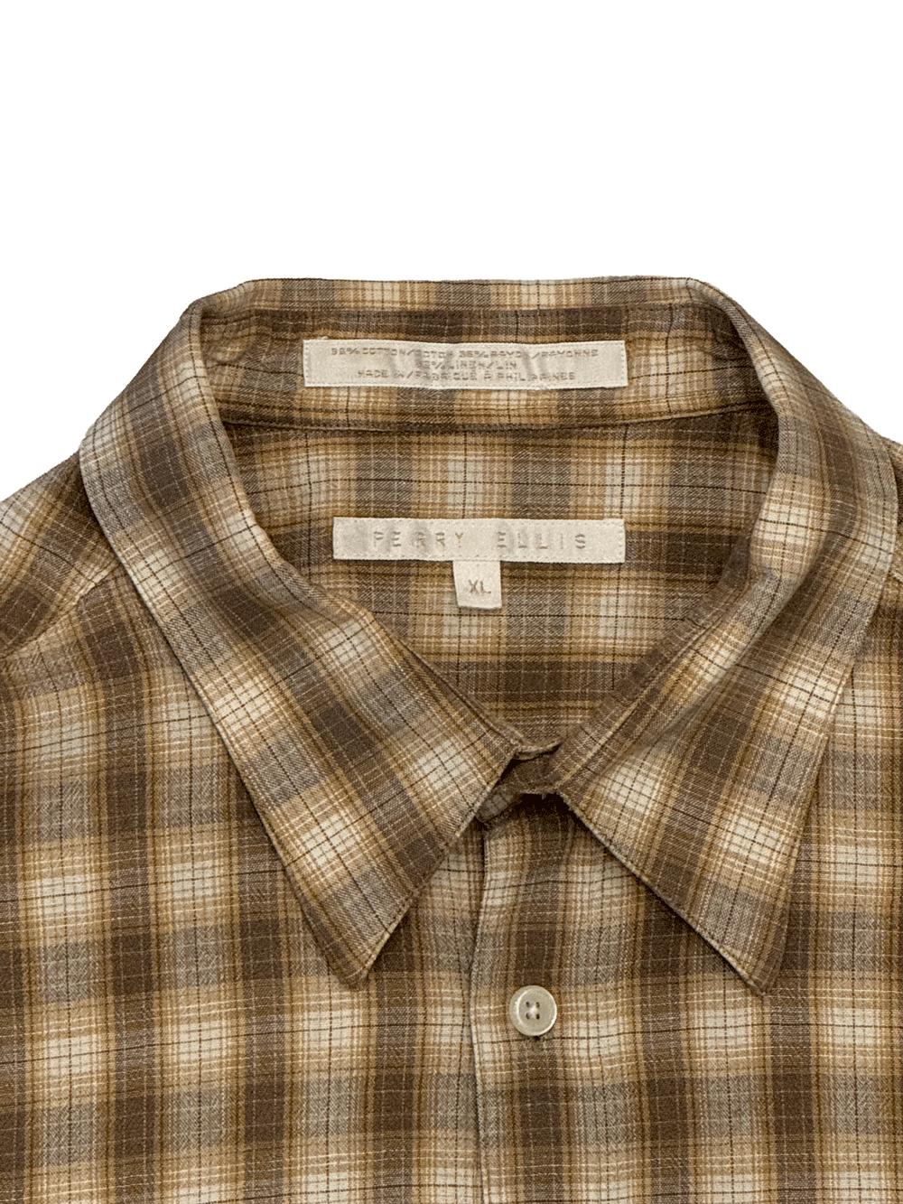"Perry Ellis" Ombre Check Shirt