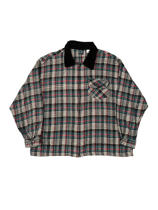 “Ocean Pacific” Full-zip Flannel Shirt Jacket
